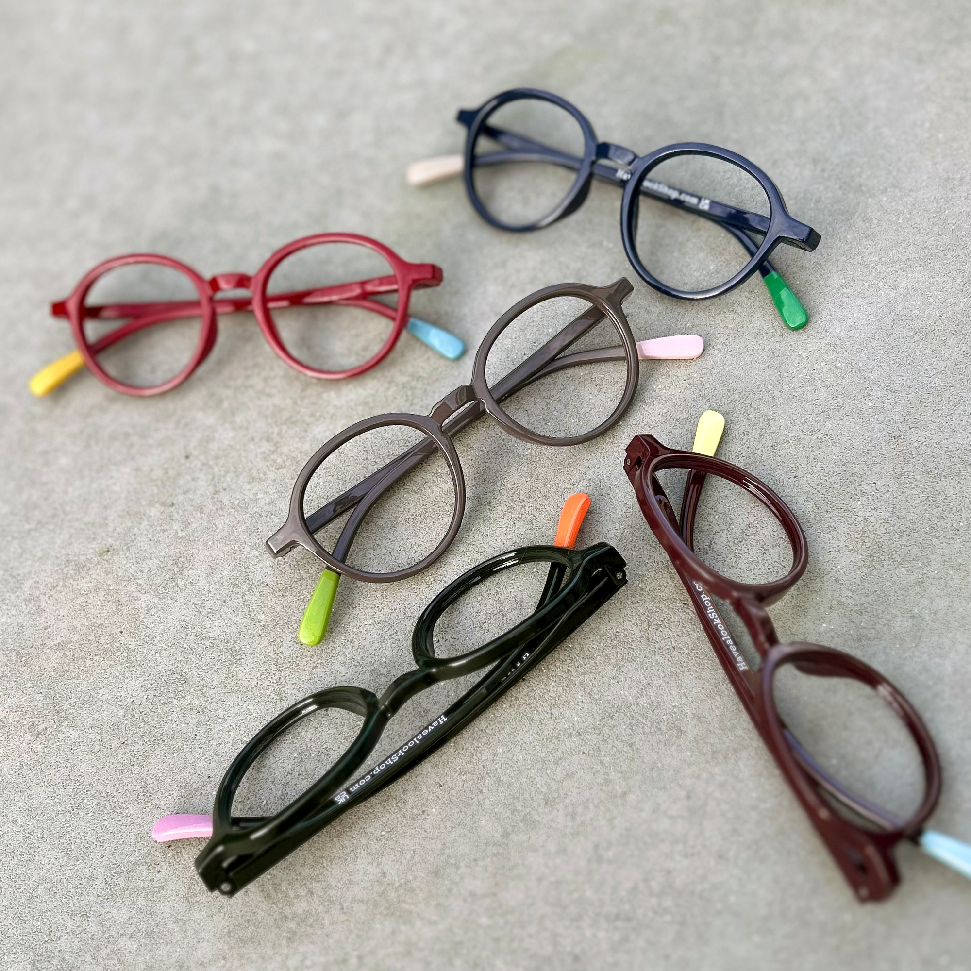 Glasögon u. styrka Circle Slim - bordeaux