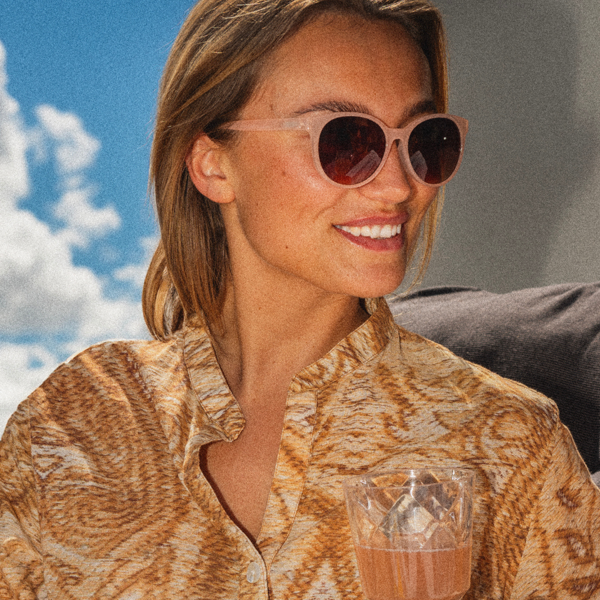 Solglasögon m. läsfält City - nude