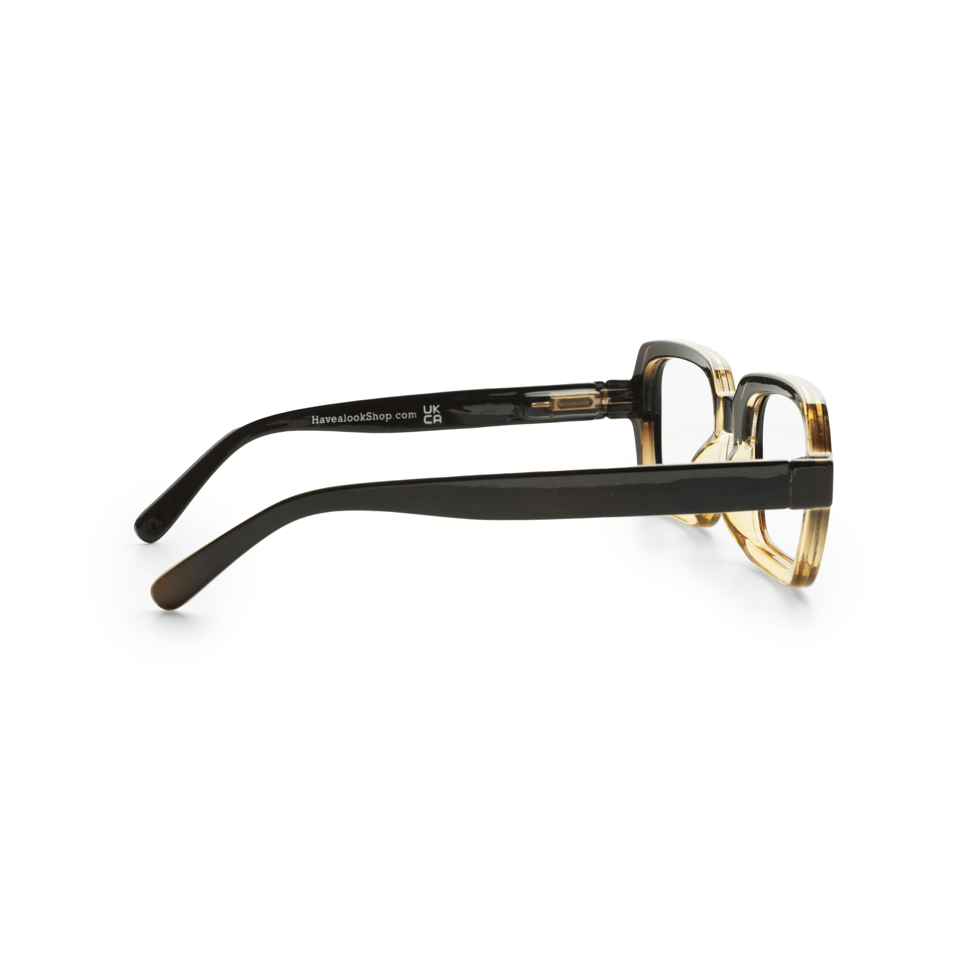 Läsglasögon Square - black/brown