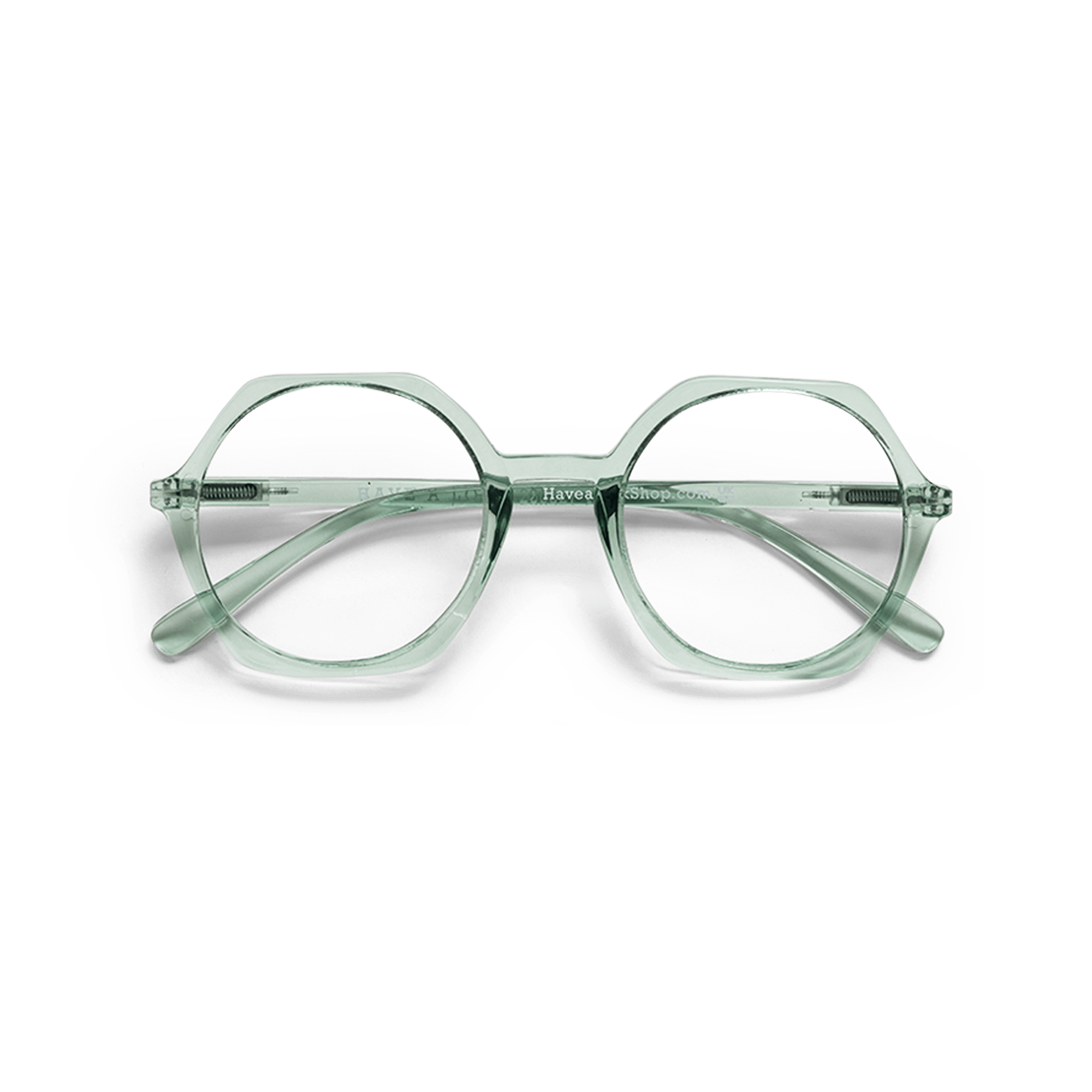 Glasögon u. styrka Edgy - clear green