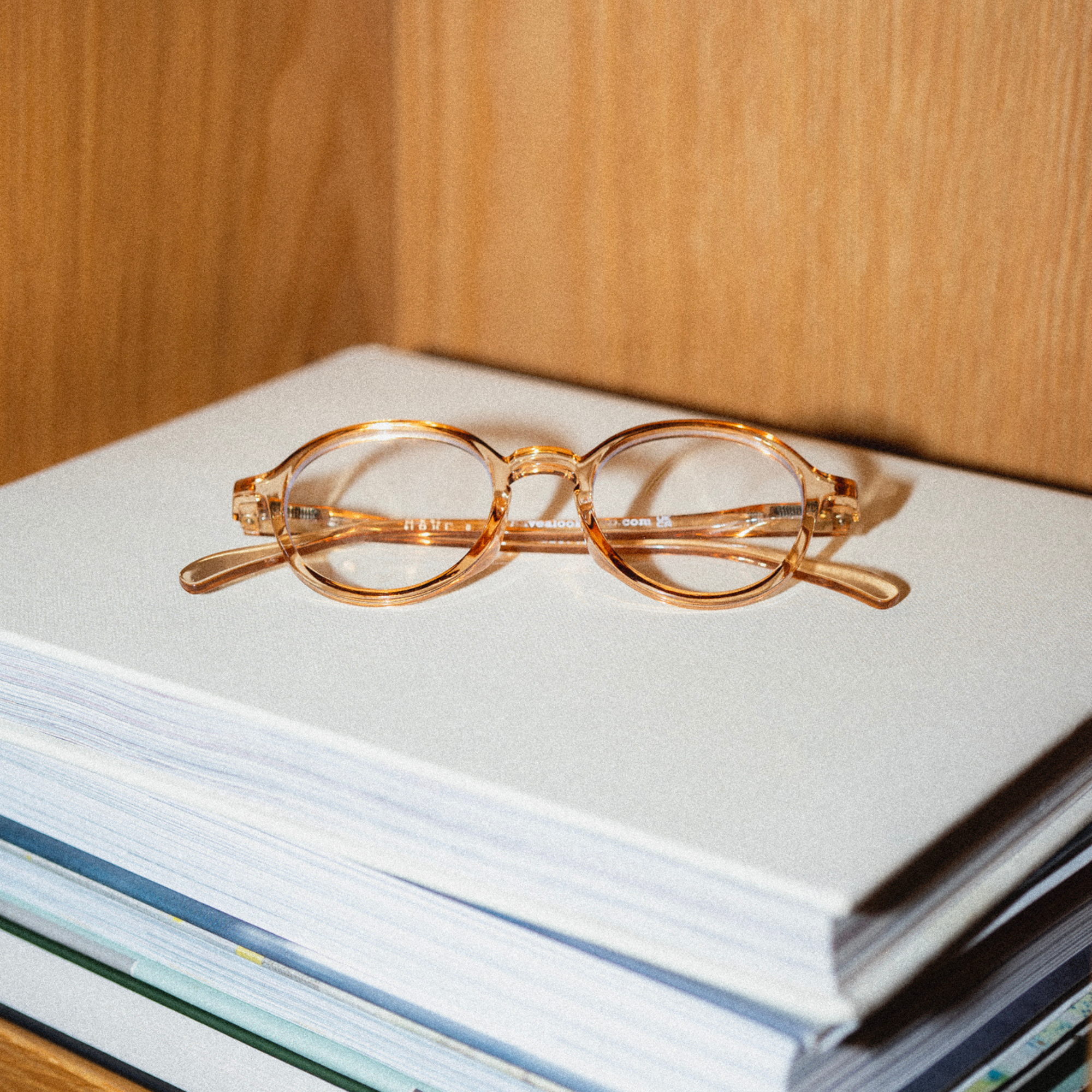 Läsglasögon Circle Slim - amber