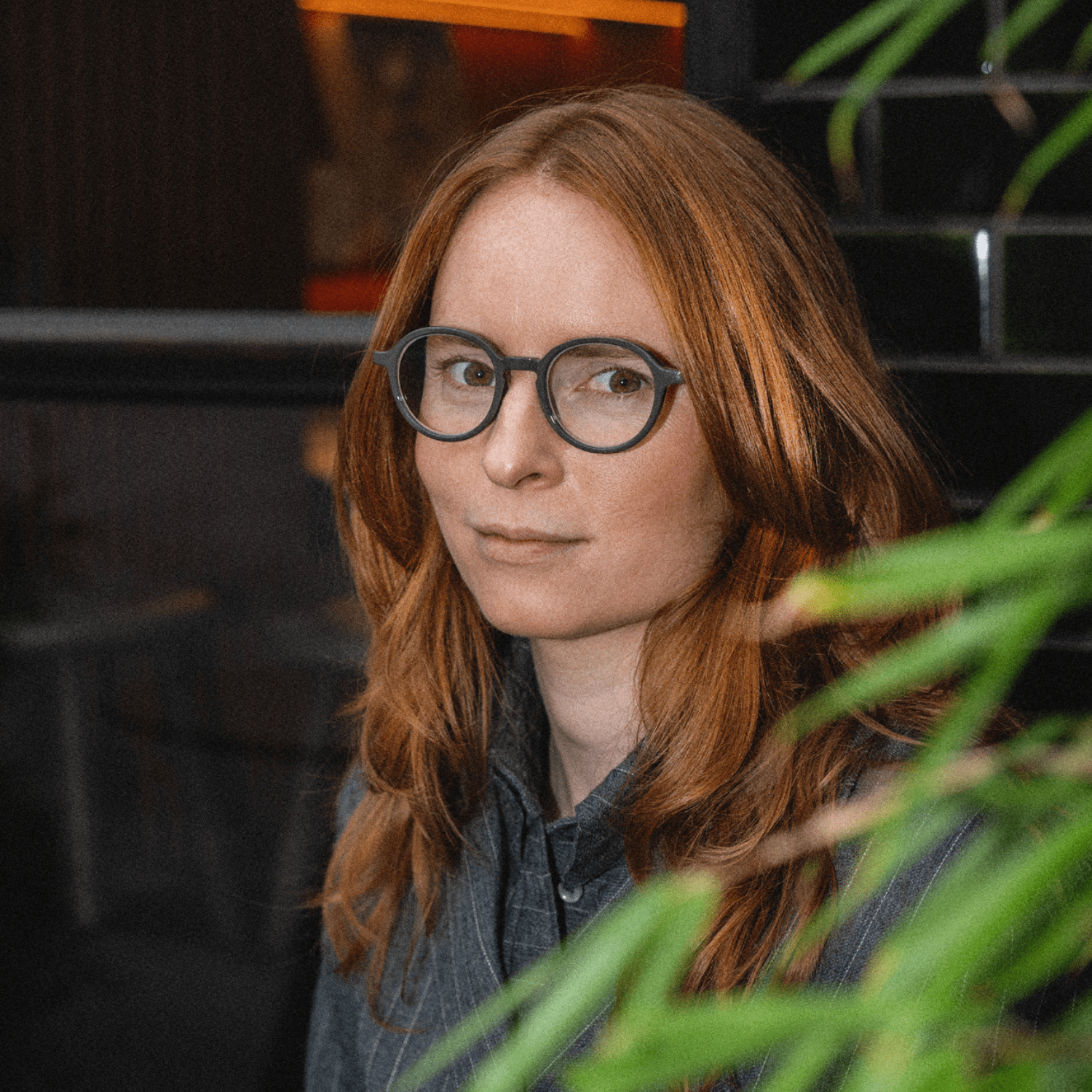 Läsglasögon Circle Slim - grey