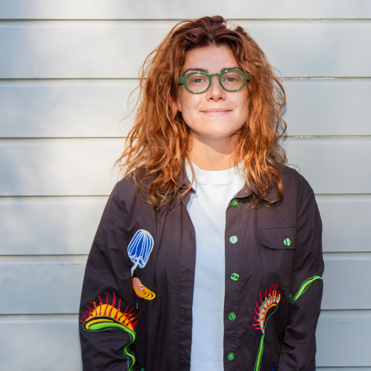 Glasögon u. styrka Circle Twist - cucumber