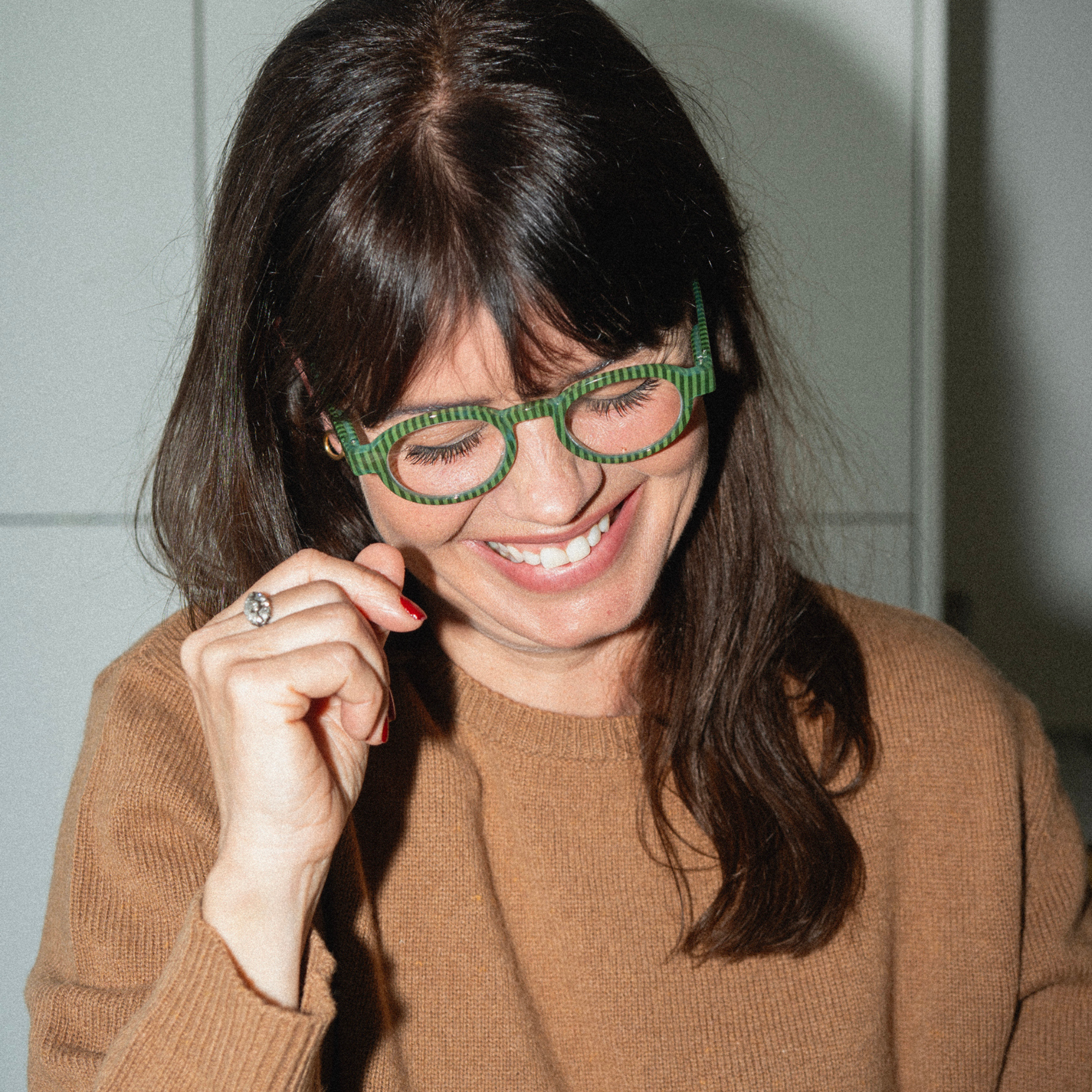 Glasögon u. styrka Circle Twist - cucumber