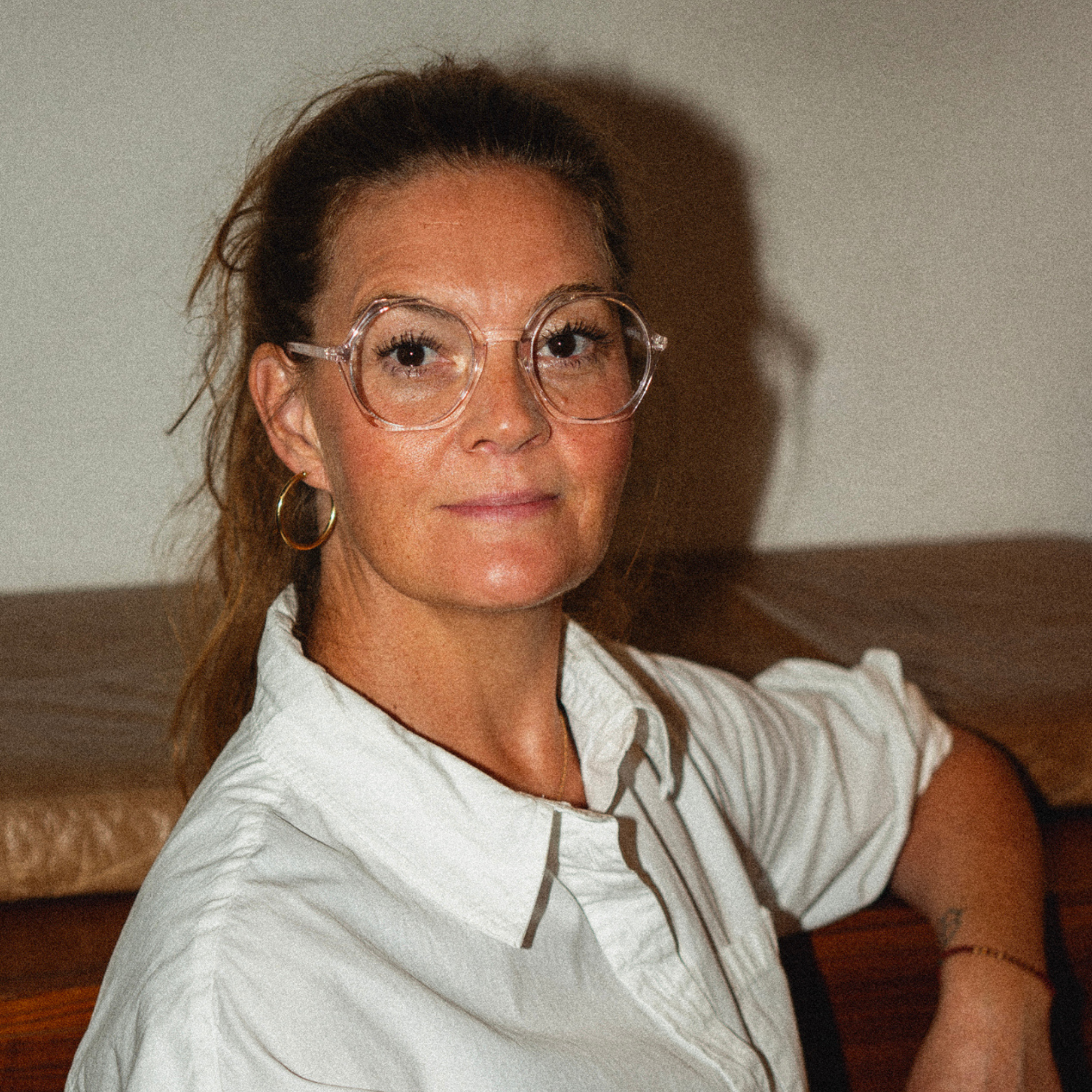 Glasögon u. styrka Edgy - clear pink