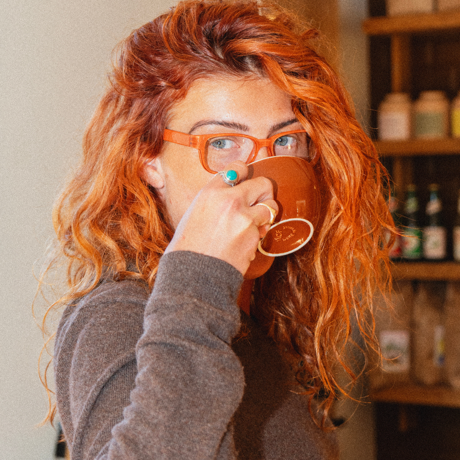 Läsglasögon Urban - burnt orange